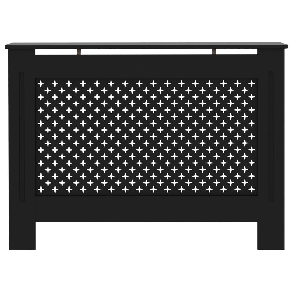 Zwarte Radiatorombouw van MDF (34% korting)