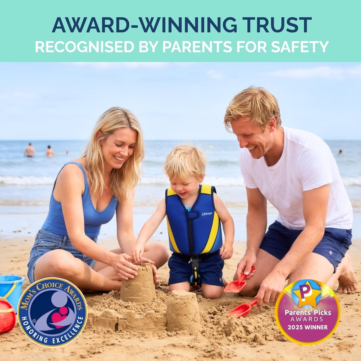 Zwemvest Kinderen Royal Blue - CE-Gecertificeerd & Verstelbaar Drijfvermogen - 29% Korting