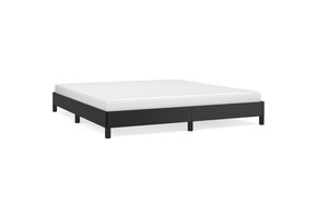 vidaXL Bedframe Kunstleer Zwart 160x200 cm - 34% Korting