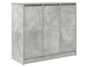 vidaXL Dressoir 85x34x76 cm bewerkt hout betongrijs