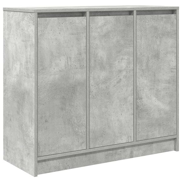 vidaXL Dressoir 85x34x76 cm bewerkt hout betongrijs