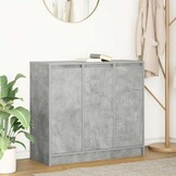 vidaXL Dressoir 85x34x76 cm bewerkt hout betongrijs