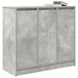 vidaXL Dressoir 85x34x76 cm bewerkt hout betongrijs