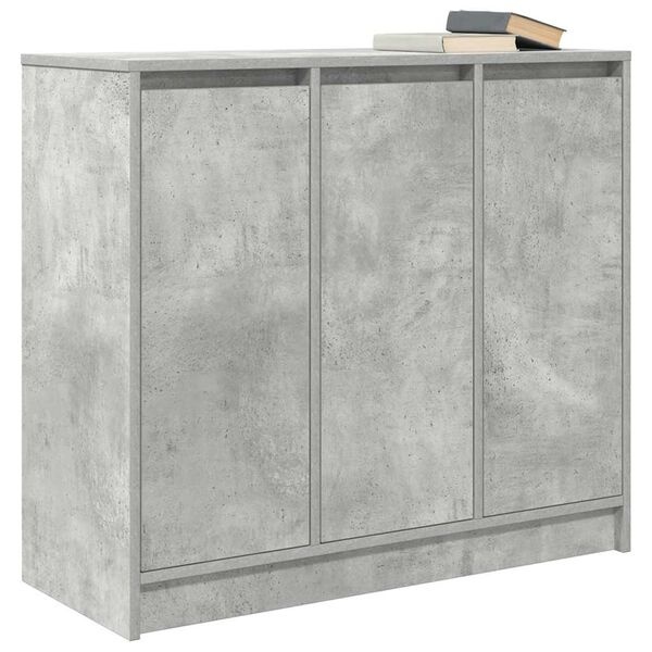 vidaXL Dressoir 85x34x76 cm bewerkt hout betongrijs