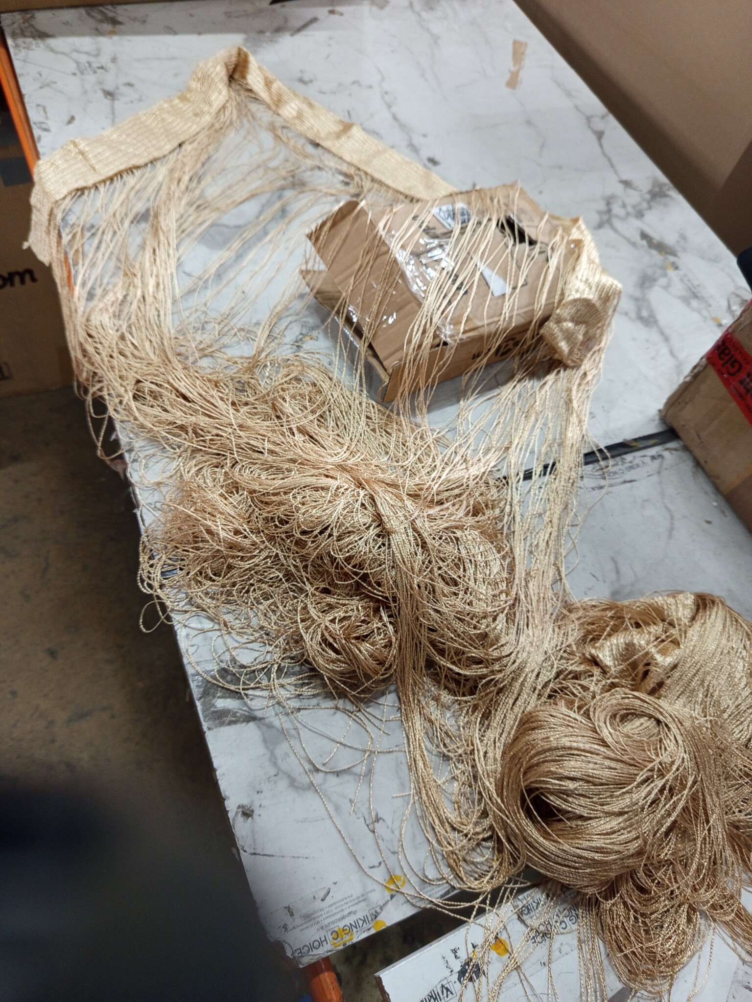 2 Beige Draadgordijnen 140x250 cm - 50% Korting