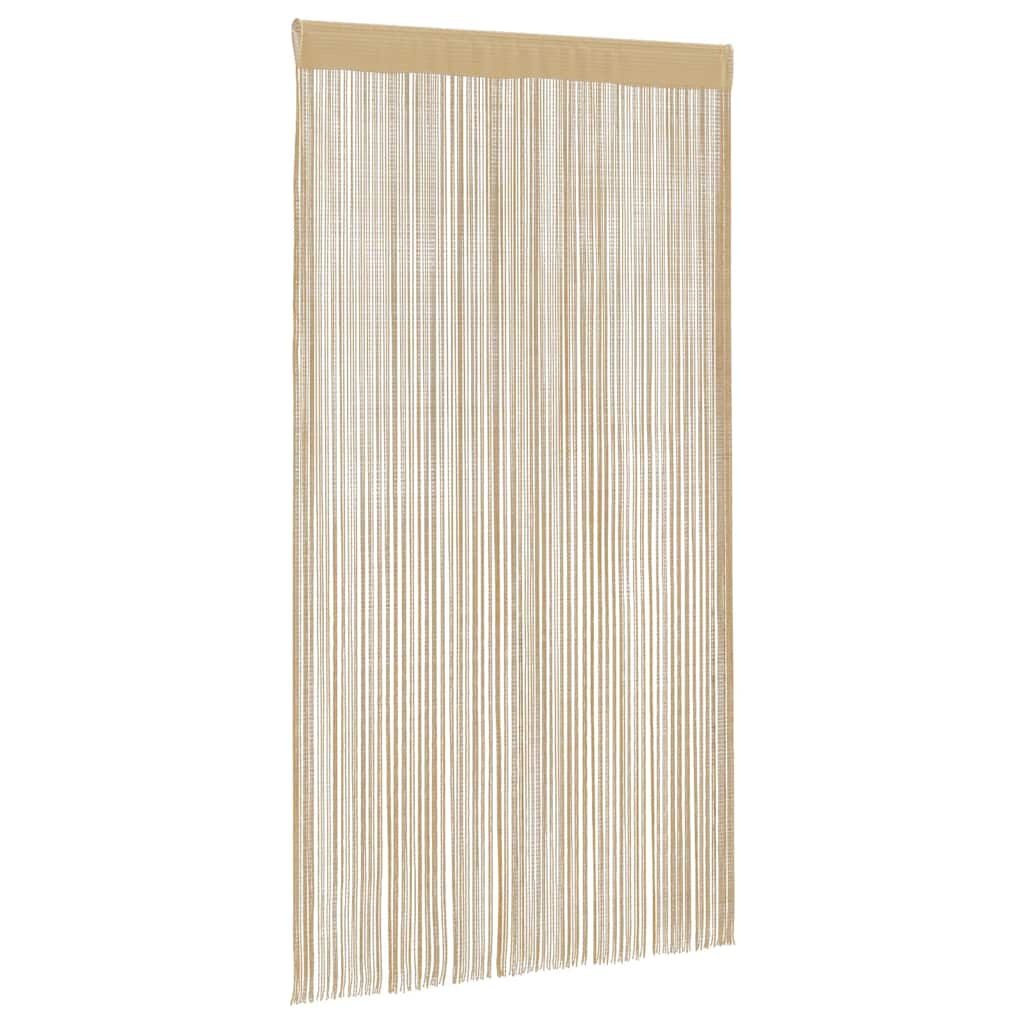 2 Beige Draadgordijnen 140x250 cm - 50% Korting