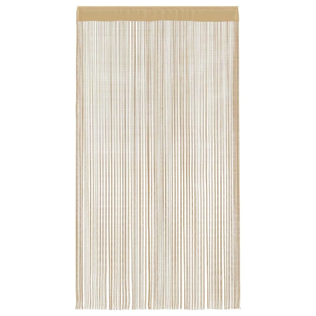 2 Beige Draadgordijnen 140x250 cm - 50% Korting
