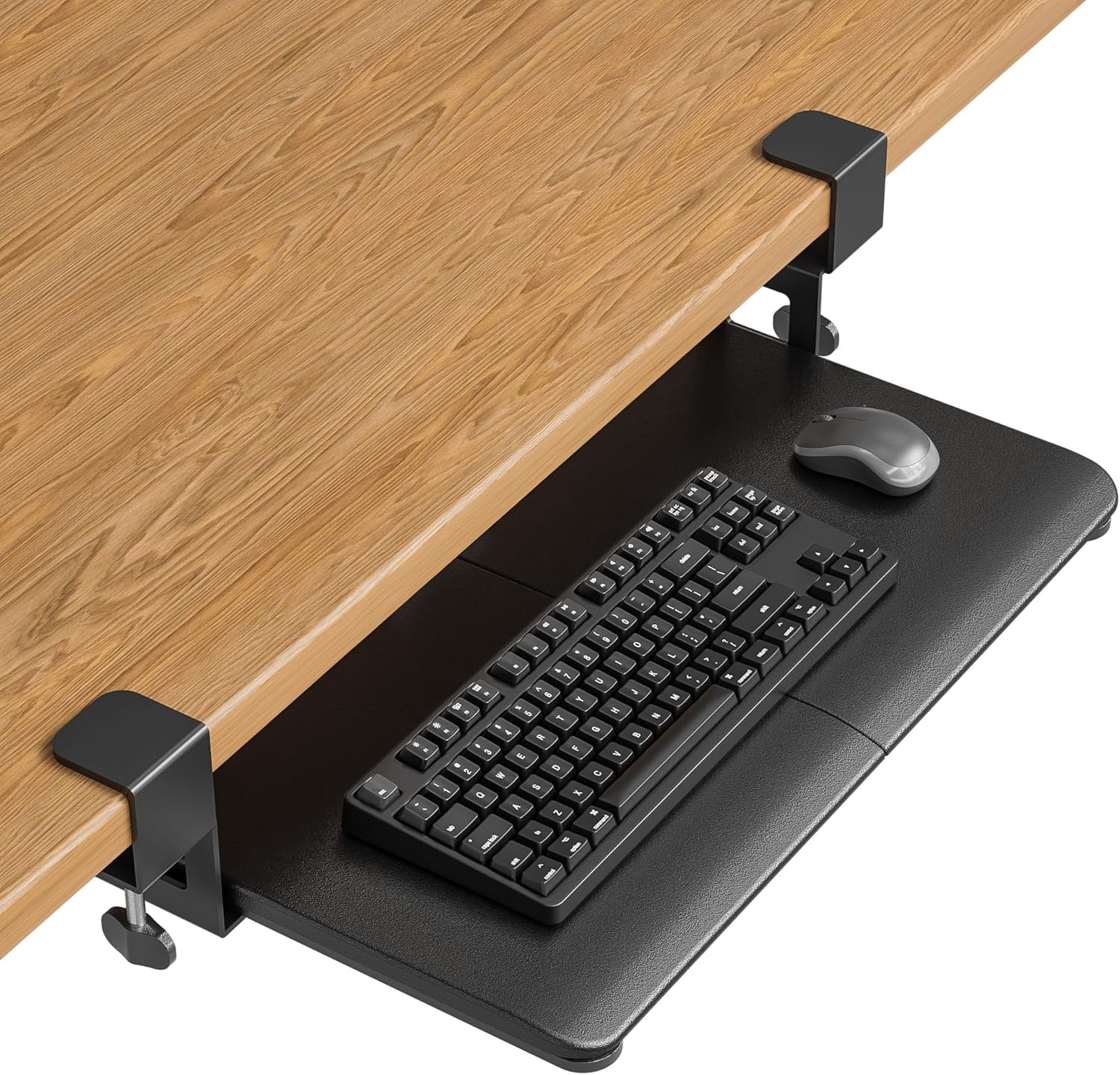BONTEC KMT01-PJ Bureau Lade voor Toetsenbord en Muis - 50.8 x 30 cm - Uitschuifbaar en Ergonomisch - Zwart