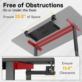 BONTEC KMT01-PJ Bureau Lade voor Toetsenbord en Muis - 50.8 x 30 cm - Uitschuifbaar en Ergonomisch - Zwart
