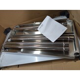 vidaXL Keukenwerktafel 100x60x85 cm roestvrij staal