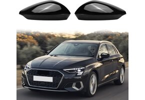 Zwarte Spiegelkappen ABS Carbon Look Audi A3 S3 RS3 8Y (2022-2024) - 69% Korting!