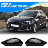 Spiegelkappen Audi A3 S3 RS3 8Y Zwart ABS Carbon Look - 77% Korting