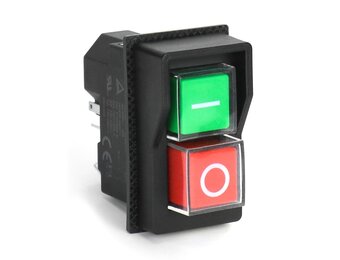 QWORK KJD17 Elektromagnetische Schakelaar 5-Pin, Veiligheidsschakelaar, 250V AC 16A