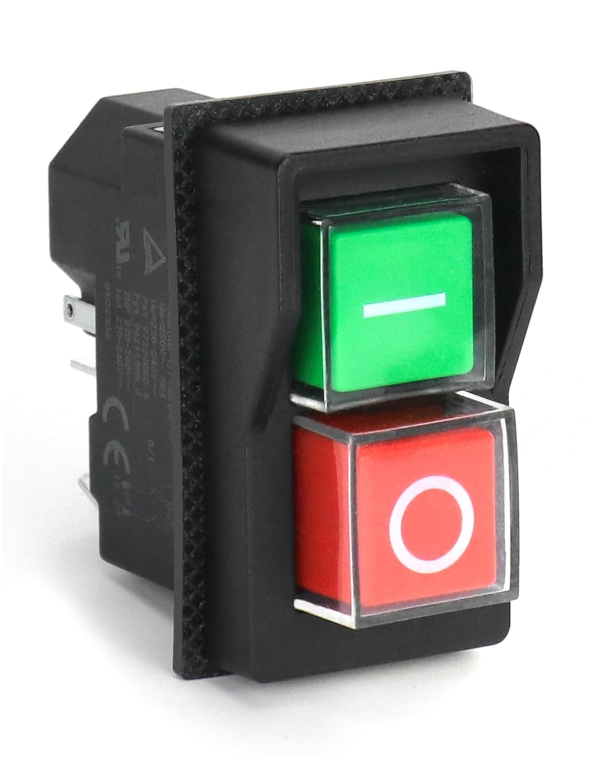 QWORK KJD17 Elektromagnetische Schakelaar 5-Pin, Veiligheidsschakelaar, 250V AC 16A