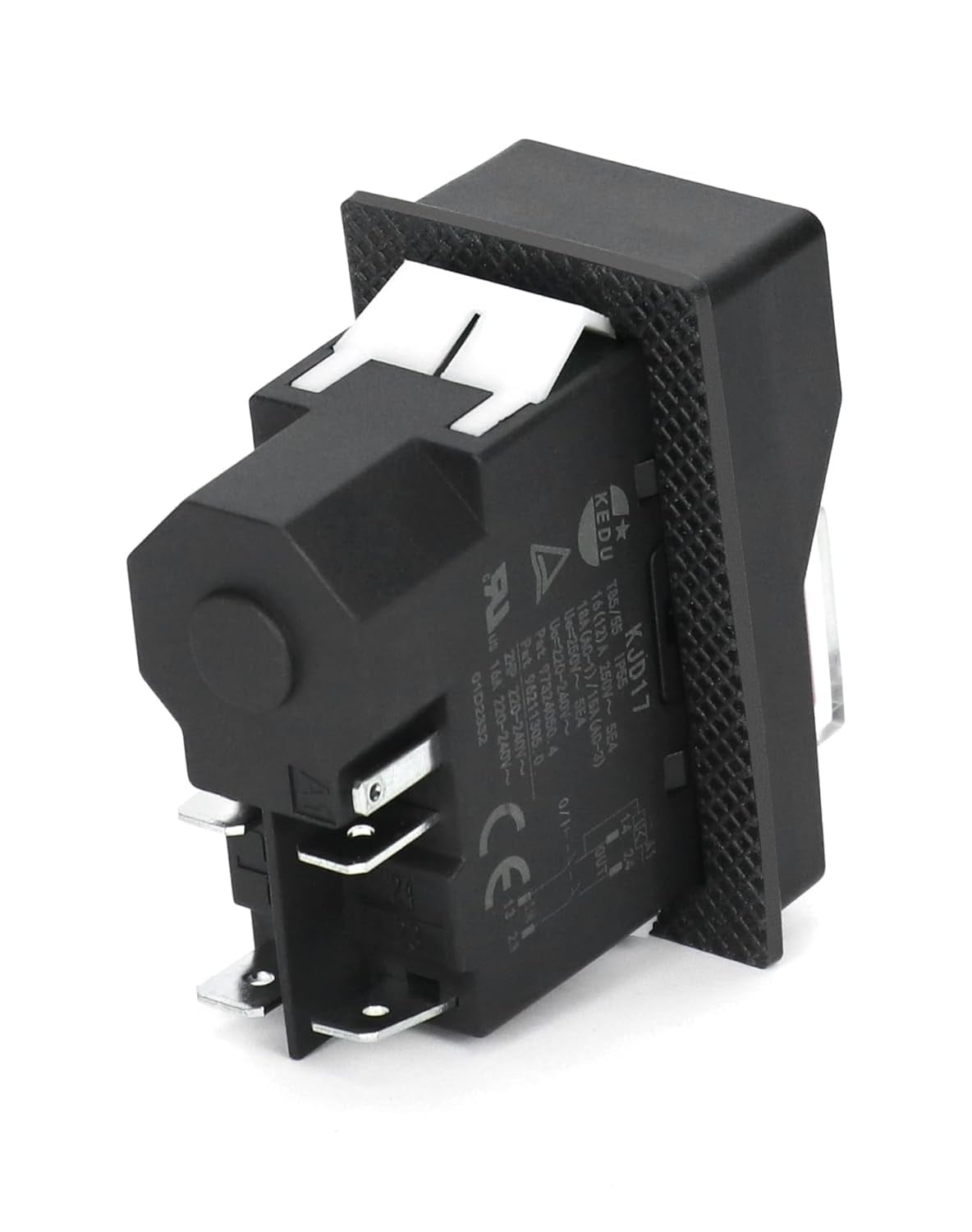 QWORK KJD17 Elektromagnetische Schakelaar 5-Pin, Veiligheidsschakelaar, 250V AC 16A