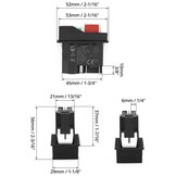 QWORK KJD17 Elektromagnetische Schakelaar 5-Pin, Veiligheidsschakelaar, 250V AC 16A