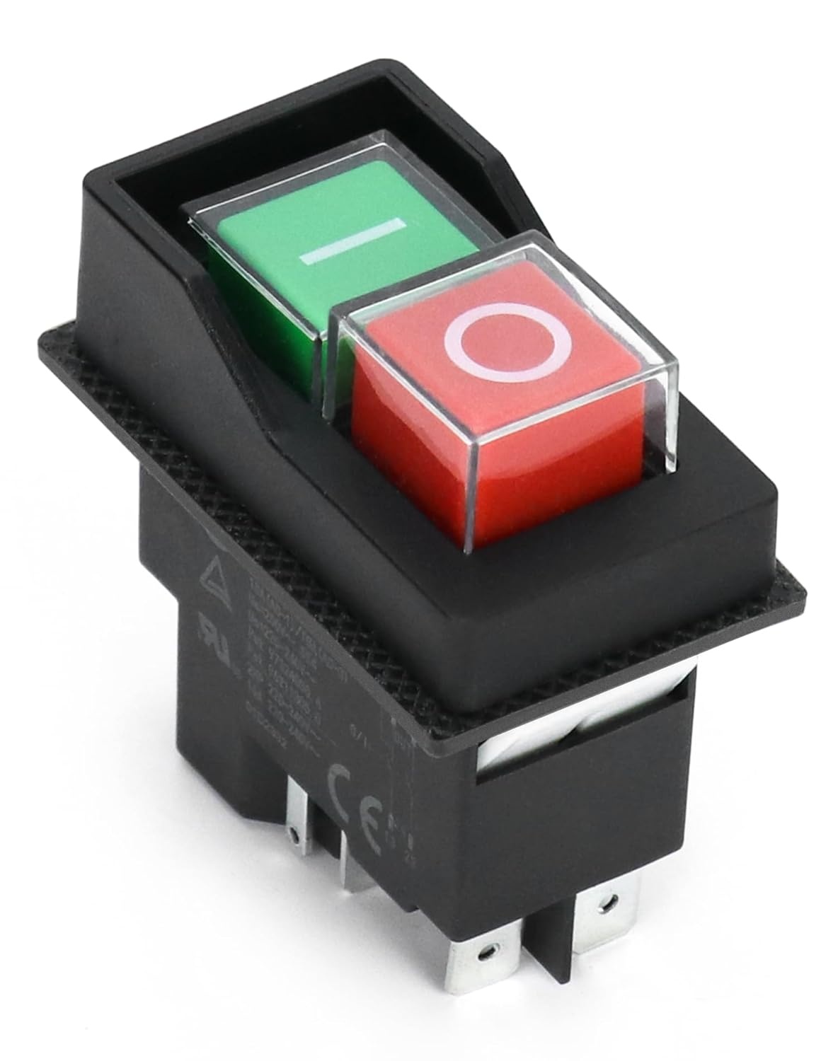 QWORK KJD17 Elektromagnetische Schakelaar 5-Pin, Veiligheidsschakelaar, 250V AC 16A