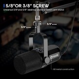 Dynamische Podcast Microfoon USB/XLR - 34% Korting