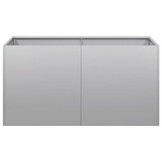 vidaXL Plantenbak 80x40x40 cm gegalvaniseerd staal