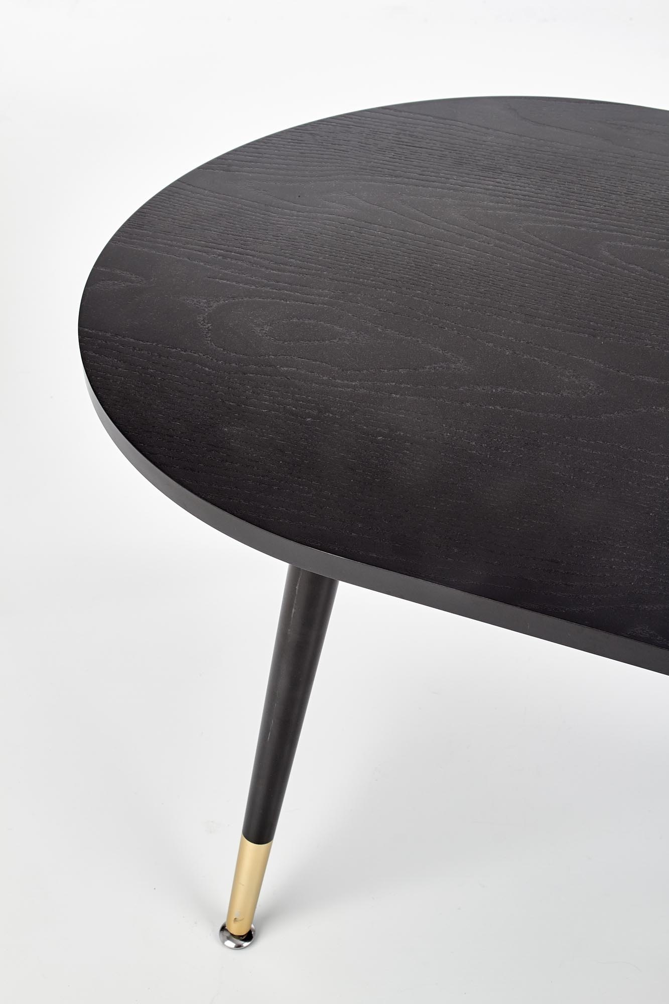 Ovale Salontafel Zwart Gelakt MDF met Lade - 40% Korting!