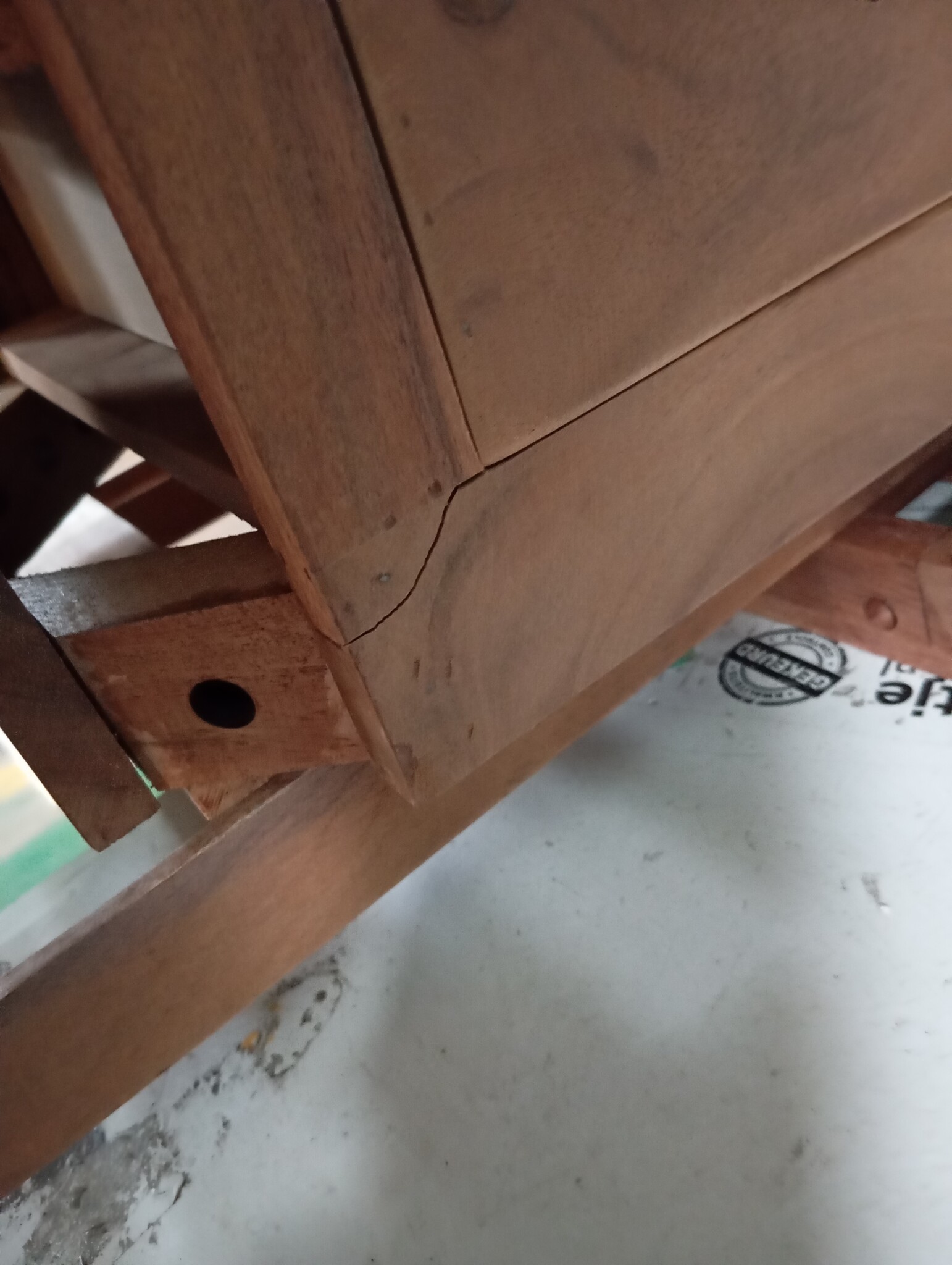 vidaXL Dressoir met 3 lades 110x30x80 cm massief hout