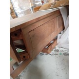 vidaXL Dressoir met 3 lades 110x30x80 cm massief hout
