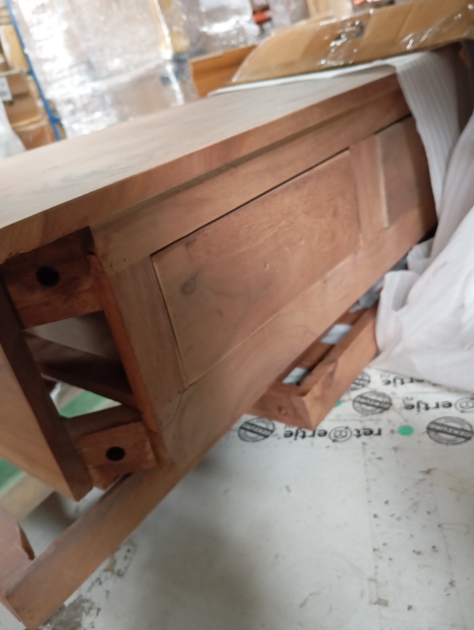 vidaXL Dressoir met 3 lades 110x30x80 cm massief hout