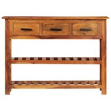 vidaXL Dressoir met 3 lades 110x30x80 cm massief hout