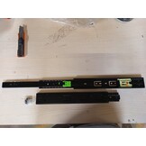 VADANIA VF1245 Ladegeleiders 300 mm Push-to-Open, Zwart Metaal, 45 kg Belastbaar, 1 Paar