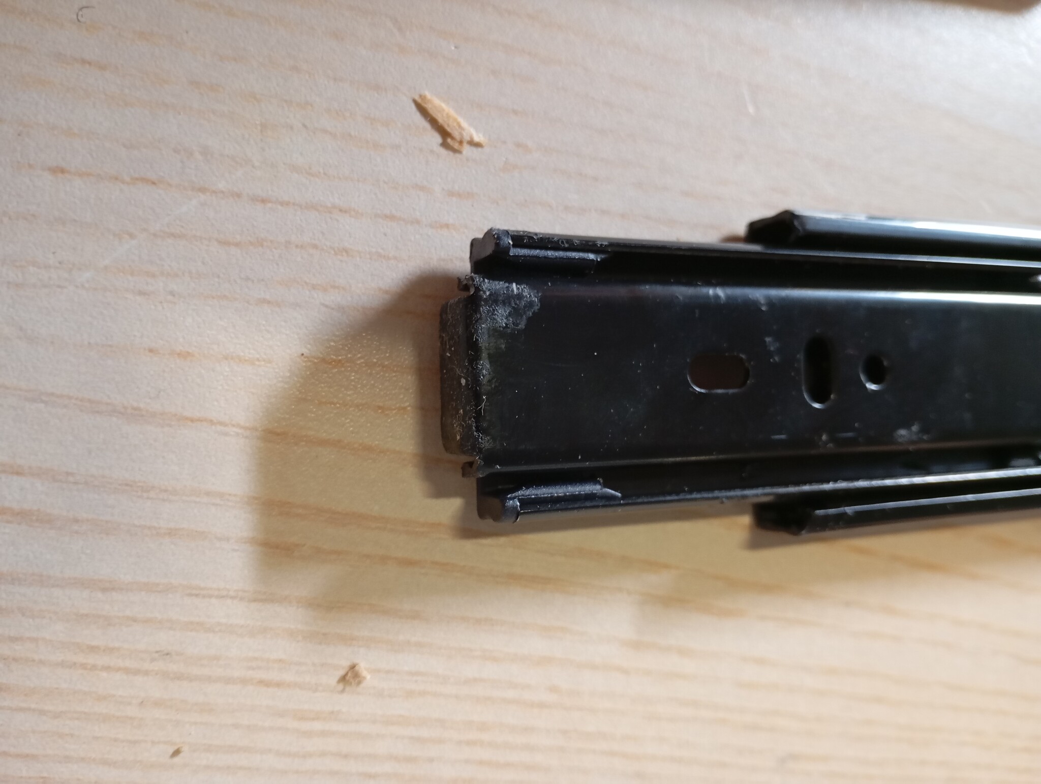 VADANIA VF1245 Ladegeleiders 300 mm Push-to-Open, Zwart Metaal, 45 kg Belastbaar, 1 Paar