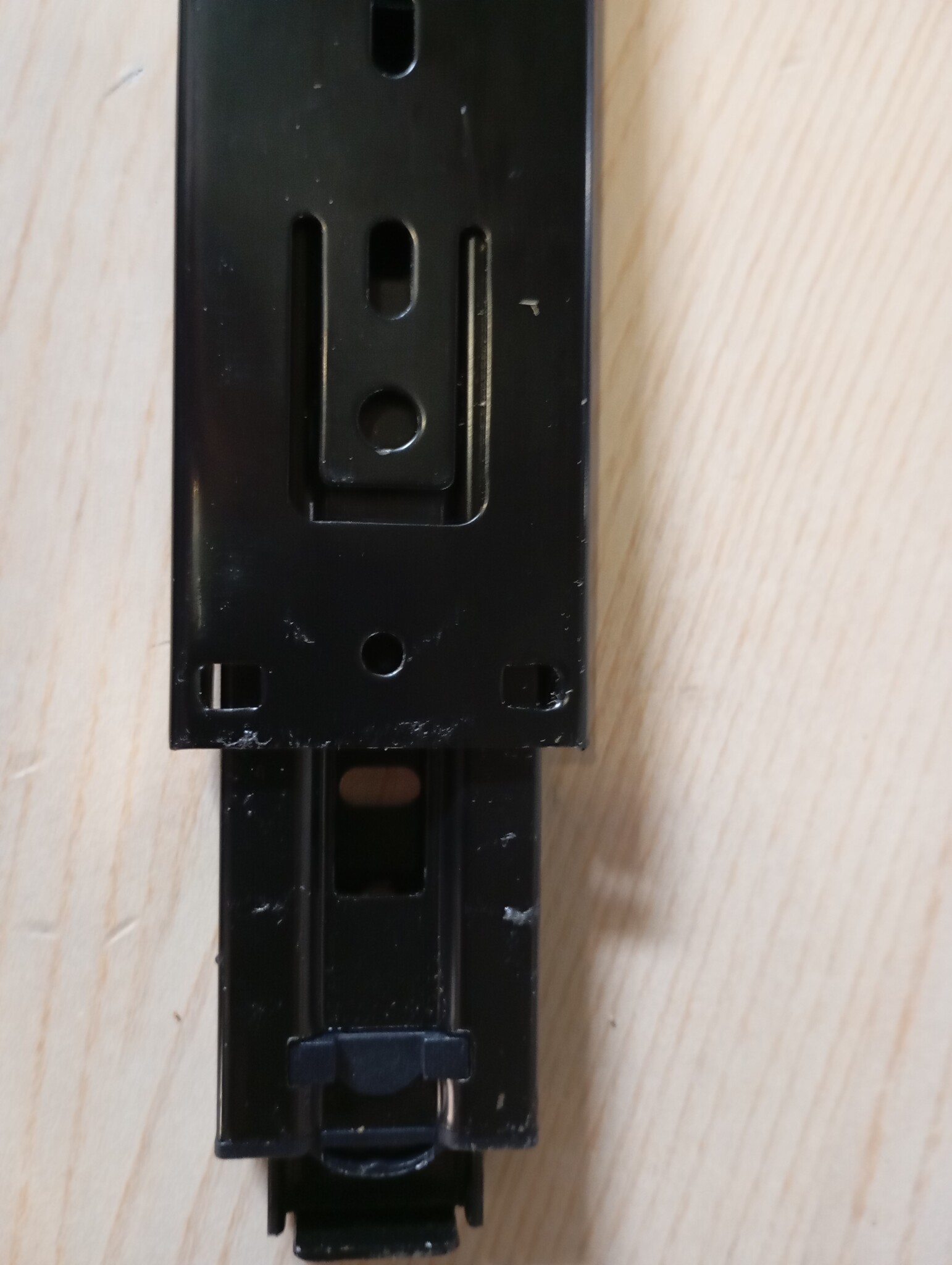 VADANIA VF1245 Ladegeleiders 300 mm Push-to-Open, Zwart Metaal, 45 kg Belastbaar, 1 Paar