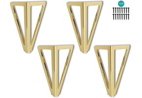 Gouden Metalen Meubelpoten (4-delig) - 15cm - 800kg draagkracht - 70% korting