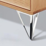 4-delige set metalen meubelpoten, 15 cm, goudkleurig - voor tafels, kasten en banken