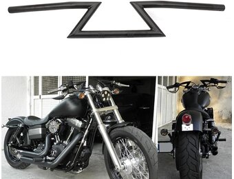 Universeel Motorfiets Z-stuur 22mm Zwart - 29% Korting