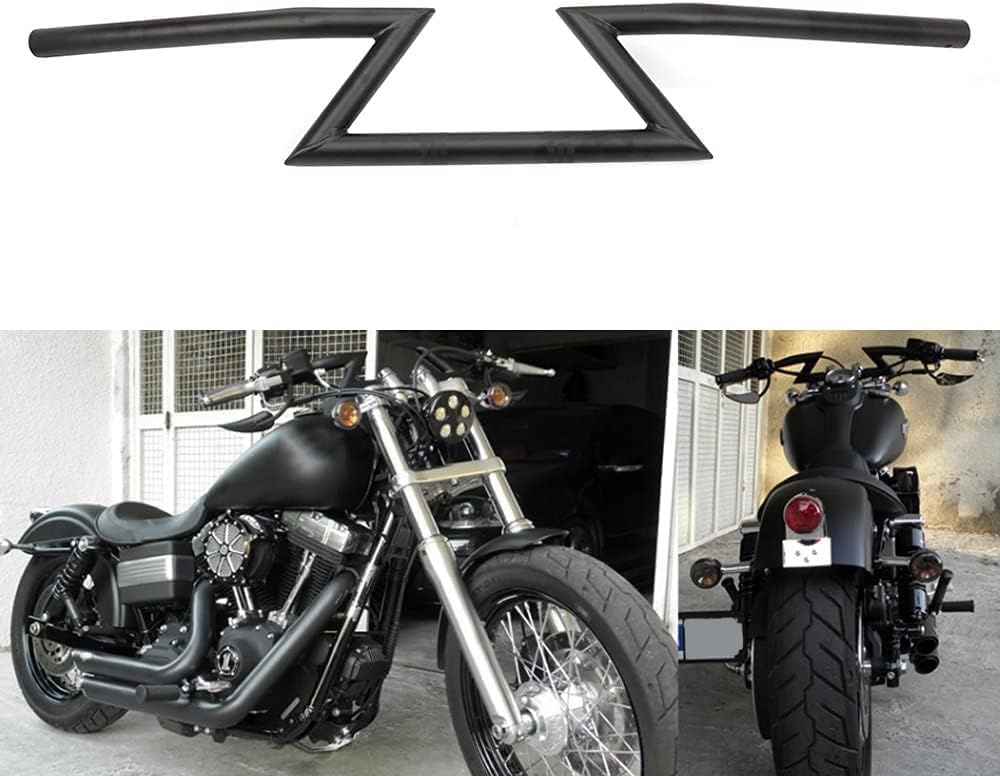 Universeel Motorfiets Z-stuur 22mm Zwart - 29% Korting