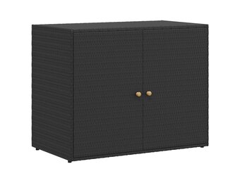 vidaXL Tuinkast 100x55,5x80 cm poly rattan zwart