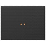 vidaXL Tuinkast 100x55,5x80 cm poly rattan zwart