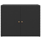 vidaXL Tuinkast 100x55,5x80 cm poly rattan zwart