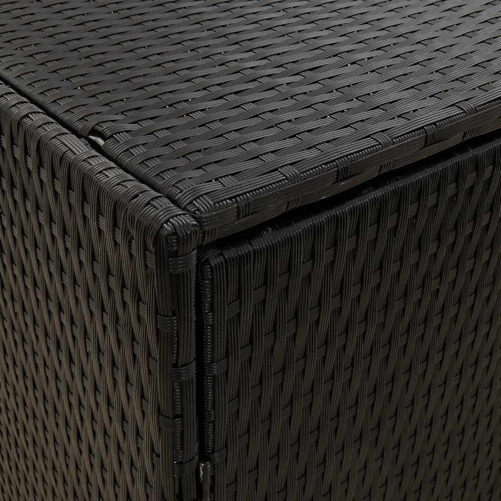 vidaXL Tuinkast 100x55,5x80 cm poly rattan zwart