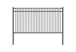 Spike Hek Zwart 200x150 cm - Gepoedercoat Staal (52% Korting)