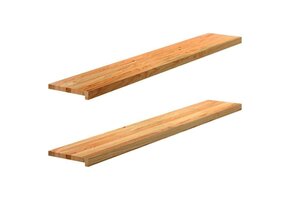 VidaXL Vensterbanken Massief Eikenhout (2 st) - 41% Korting