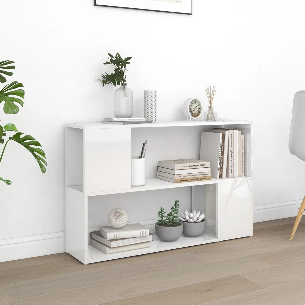 Hoogglans Witte Boekenkast 100x24x63 cm - 53% Korting!