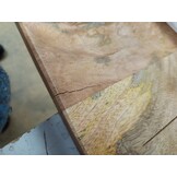 vidaXL Tafelblad met natuurlijke rand 110x80x2,5 cm massief mangohout