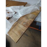 vidaXL Tafelblad met natuurlijke rand 110x80x2,5 cm massief mangohout