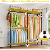 Stevig Kledingrek Zware Belasting 145x40x193cm - Nu 29% Korting!
