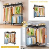 Stevig Kledingrek Zware Belasting 145x40x193cm - Nu 29% Korting!