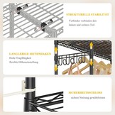 Stevig Kledingrek Zware Belasting 145x40x193cm - Nu 29% Korting!