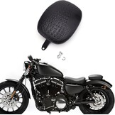 Motorradstoelen, motorrijder voorste solostoel & achterpassagierskussen Passend voor Sportster XL 48 72 1200X 1200V Iron 883 XL883 Achtundvierzig Zweiundsiebzig 1200, Zwart.