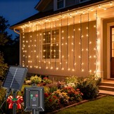 Solar Lichtgordijn 100 LED Warm Wit - 32% Korting