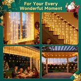 Solar Lichtgordijn 100 LED Warm Wit - 32% Korting